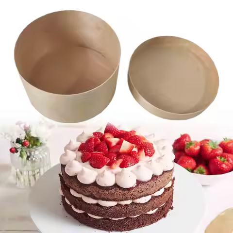 Disposable Cake Container Bakery Box Treat Pie Wood Muffin Box Sushi Box Cake Dessert Storage for Sh