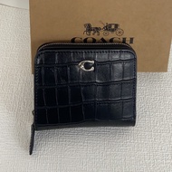 New 2024 for Women Leather folding short Zipper Coin Purses Pouches wallet Official Store authentic 