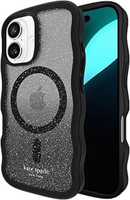 Kate Spade New York iPhone 16 Case - Compatible with MagSafe - Designer Phone Case - Wavy Nightfall
