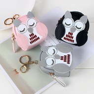 Korean version of small purse girl cute cartoon owl mini韩版小钱包少女可爱卡通猫头鹰迷你学生小书包零钱包小包10.9