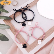 TDJLQ 2pcs Cute Ghost Face Twine Bracelet, Couple Style Magnetic Magnetic Couple Bracelet, Casual Gh