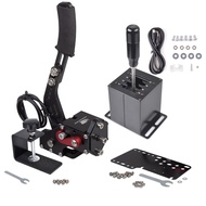PC Racing Game USB Handbrake with Straight Gear Shifter Suit For Logitech G27 G29 G920 G923 T500 T30