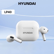 Hyundai LP40 Earphones Bluetooth With Microphone Wireless Headset Super Dual Stereo Noise Canceling Sports Game Headset Bluetooth 5.3 Long Battery Life