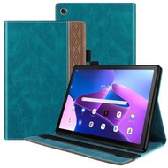 全城熱賣 - 適用於Lenovo Tab M10 Plus 3rd Gen 拼接系列平板皮套（墨綠色）
