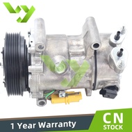 SD6C12 AC Compressor Citroen C3 C4 Peugeot 3008 5008 Partner 16074249 96519109 96712162 6453QJ 16074