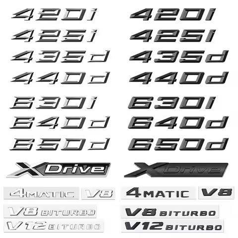 ABS logo glossy black car sticker badge sticker body luggage decoration BMW M logo 420i 428i 425d 43