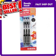 (3pcs) Pen Hitam Dakwat Cair, Pen Dakwat Cair Hitam, Gel Pen, Gel In Pen Black