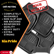 KIA PRIDE High Quality Car  FLoor Mat Anti-slip Mat Palanggana Type (DEEP DISH STYLE)