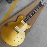 Gibson Les Paul Standard Goldtop Electric Guitar Vintage Large Gold Powder Surfac P90 Pickup