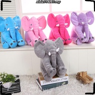 KIDOO 30 40 60cm Elephant Plushie Doll Cute Animal Stuffed Toys Anak Patung Gajah Giant Elephant Pil