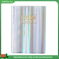 [in stock]2024 Appointment Book & Planner A7 English Planner Silver Notebook Jan. 2024 - Dec. 2024, 