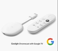 4K Google Chromecast with Google TV, Streaming media player 谷歌媒體串流播放器 / 電視棒 Stream from Android and iPhone，100% brand new水貨!