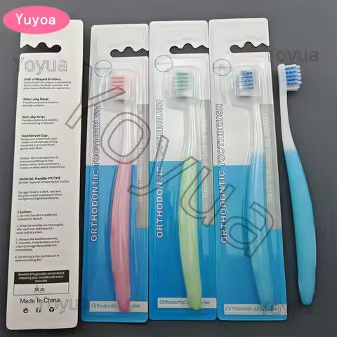 30pcs Orthodontic Toothbrush Dental Clean Ortho Braces Dentist Tooth Brush Soft Bristle Toothbrush O