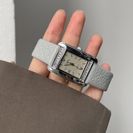 【CILOA】 Square Retro Stylish Elegant Women's Waterproof Quartz Watch 【77134】