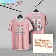 Jersey Dress Coquette Jersey Dress Jersey Football Jersey Ball Jersey Pink Jersey Women Couple Can C