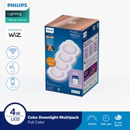 Philips Lampu Smart WiFi LED Downlight Multipack 4W D75 Color RGB