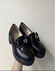 地雷系量產型黑色高跟鞋厚底鞋 37鞋
