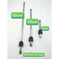 Need to connect the nozzle, connect the 13.8mm threaded car wash gun, length 15cm, 30cm, 50cm, stain