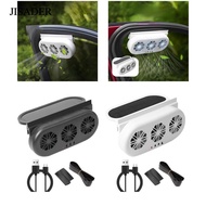 [JISADER] Car Solar Powered Window Exhaust Fan Vehicle Fan Ventilation Fan for Car