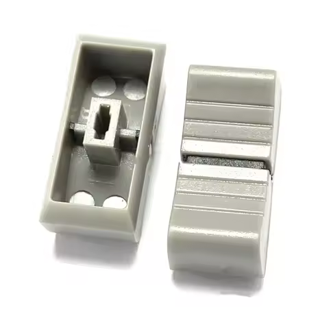 20Pcs 24mmx11mmx10mm Console Mixer Slider Fader Knobs Replacement for Potentiometer Gray Knob Black 