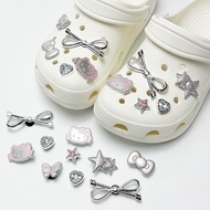 Hole Shoes Accessories diy Detachable Shoes Flower Bow Hellokitty Cat Shoe Buckle Decorative Buckle 