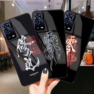 Softcase Glass Kaca LIFE [SF99] OPPO A55 4G Latest Mobile Phone Case - Mobile Phone Protector - Mobi