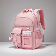 Latest Junior High School Bag Motif Compatible Style School Icon Waterproof Korean Girls Backpack El