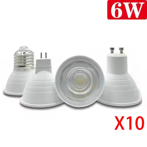 LED COB Bulb Spotlight E27 E14 GU10 MR16 6W LED Bulb 220V Aluminum High Quality Super Bright Led Bul