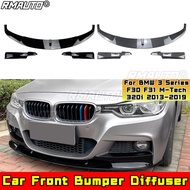 For BMW 3 Series F30 F31 M-Tech 320i Front Bumper Spoiler Apron Cover Splitter For BMW 3 Series F30 