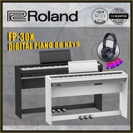 Roland FP-30X Digital Piano 88 keys with Stand &amp; Pedal Board FP30X (FREE Double Seat Bench &amp; RH5 Headphone)