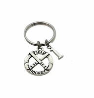 Heart Projects Custom Field Hockey, Number Charm, Keychain, Sports Bag Charm Player Mom Gift