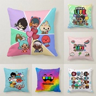 【Clearance Markdowns】 Toca Life Pillow Case 45cm Children Cartoon Anime Pillowcases Home Decorative 