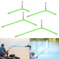 4pcs Small PVC Fishing Tube Balance Connector Tackle Fishing Plastic Tube Balance Bracket Plastic Lu