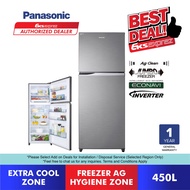 Panasonic 2 Door Inverter Top Freezer Fridge (450L) NR-TX461BPSM ; Refrigerator / Peti Sejuk