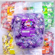 350biji Gula-Gula Super Chewy Candy Fruitplus Apple / Strawberry/ Blackcurrant / Orange / Mango 1KG