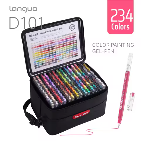 Languo 234-color/252-piece acrylic gel pen Multi-Color Handbook Pen Colored gel pens Student Writing