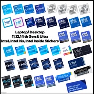 Intel Core i7, i7 11th Gen, i9, i3, i5, i7 13th Gen Pentium Celeron Pentium Gold Laptop Desktop Labe