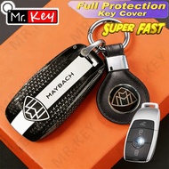 [Mr.Key] MAYBACH Luxury Key Case Cover for S480 S680 S580e GLS 600 4MATIC EQS 680 Keychain Remote