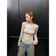 Acne Studios Slim Fit Round Neck Long Sleeve T-Shirt Set