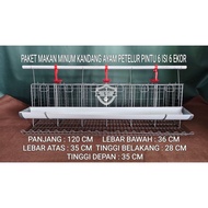 BATERAY LAYER CAGE COMPLETE PACKAGE FOR LAYING CHICKENS CONTAINS 6 CHICKENS 6 DOORS GALVANIZED DOORS
