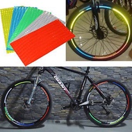 Fluorescent MTB Bike Bicycle Wheel Rim Stickers Reflective Luminous Waterproof bicycle accessories