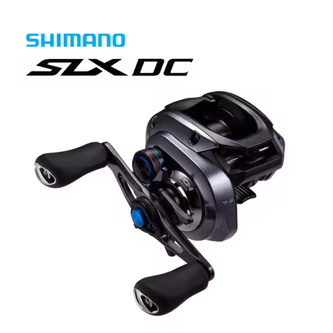 SHIMANO Original 2023 SLX DC Baitcasting Fishing Reel Gear Ratio 6.3-8.2:1 Max Drag 5-5.5KG 6+1BB Ha