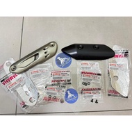 Y125  Y125Z Y125ZR MUFFLER PROTECTOR MUFFLER COVER EKZOS COVER EXHAUST COVER SKRU COVER EKZOS YAMAHA