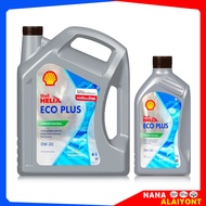 Shell Helix Eco Plus น้ำมันเครื่อง สังเคราะห์แท้  ใช้ได้ทั้งเครื่องยนต์ ดีเซล และ เบนซิน เบอร์ 0w-30