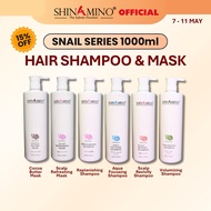 [READY STOCK] Shinamino Shampoo / Mask Snail Series [1000ml] Formulated from Japan 🇯🇵