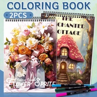 Garden House Art Drawing Book Acrylic Coloring