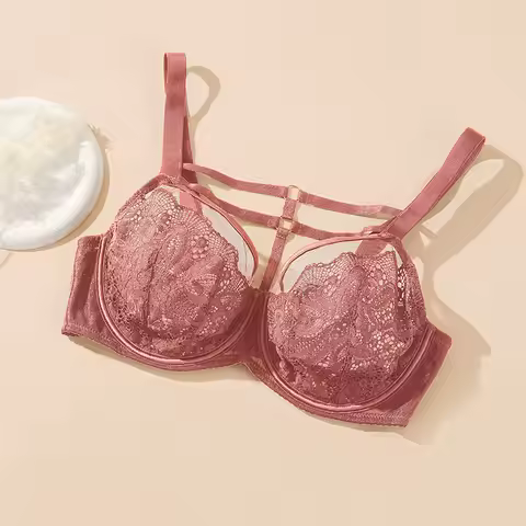 D E F G H I J 75 80 85 90 95 Stick On Bra Full Cup Plus Size Lace Lingerie Bras For Women Underwear 