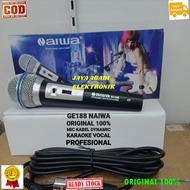 G188 MIC KABEL NAIWA AIWA LEGENDARY DYNAMIC MIKROPON MIK MICROPHONE MIKROPHONE CABLE KARAOKE VOKAL V