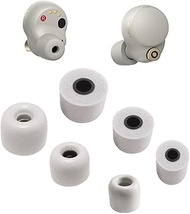 Foam Ear Tips Replacement for Sony WF-1000XM5,WF-1000XM4 Sliver, WF-XB700, Ultimate Comfort Noise Ca