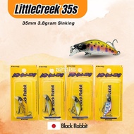 Little Creek 35s Lure Minnow Bait Casting Ultralight Black Rabbit Stream